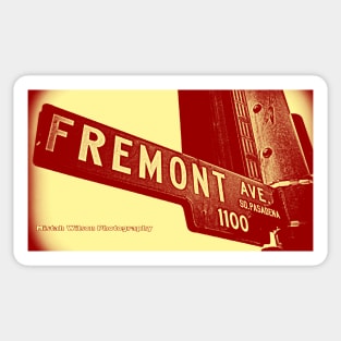 Fremont Avenue, South Pasadena, CA by Mistah Wilson Sticker